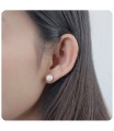 Stud Earring Cute Pearl 8mm STP-62-8